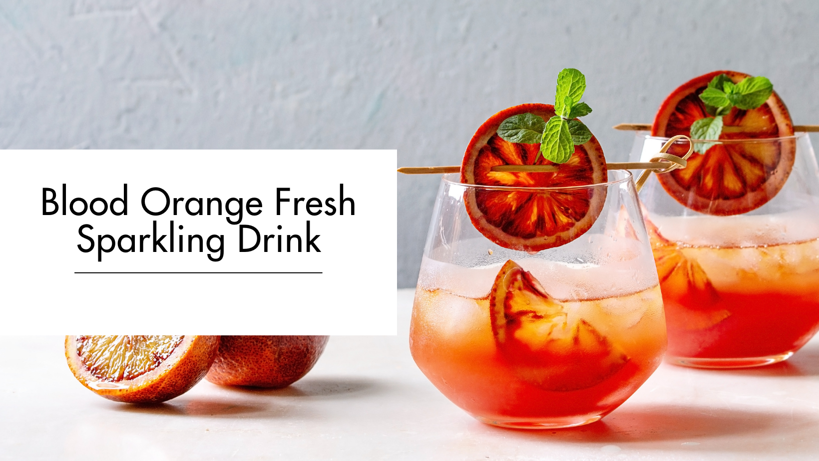Blood Orange Fresh Sparkling Drink