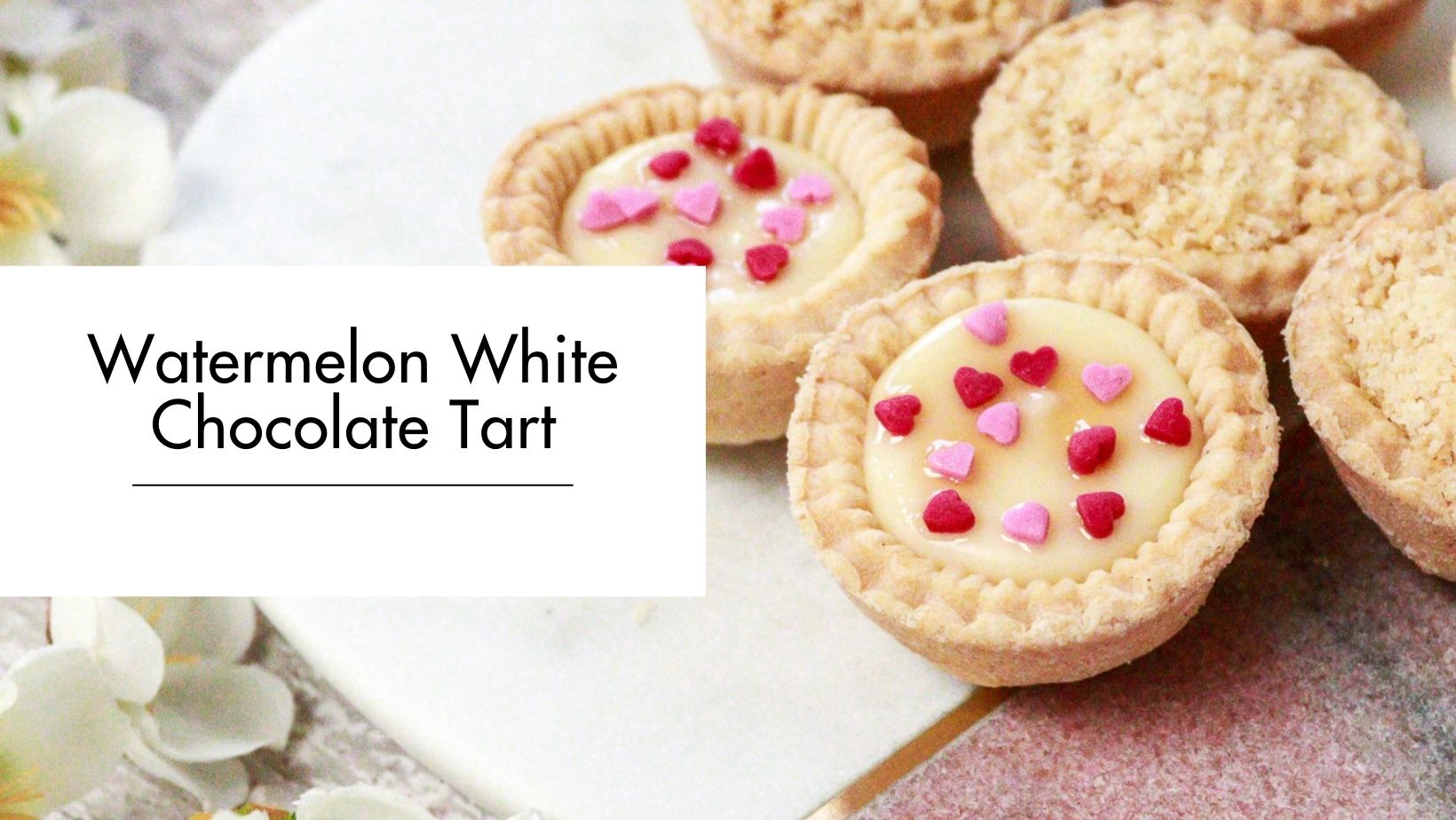 Watermelon White Chocolate Tart