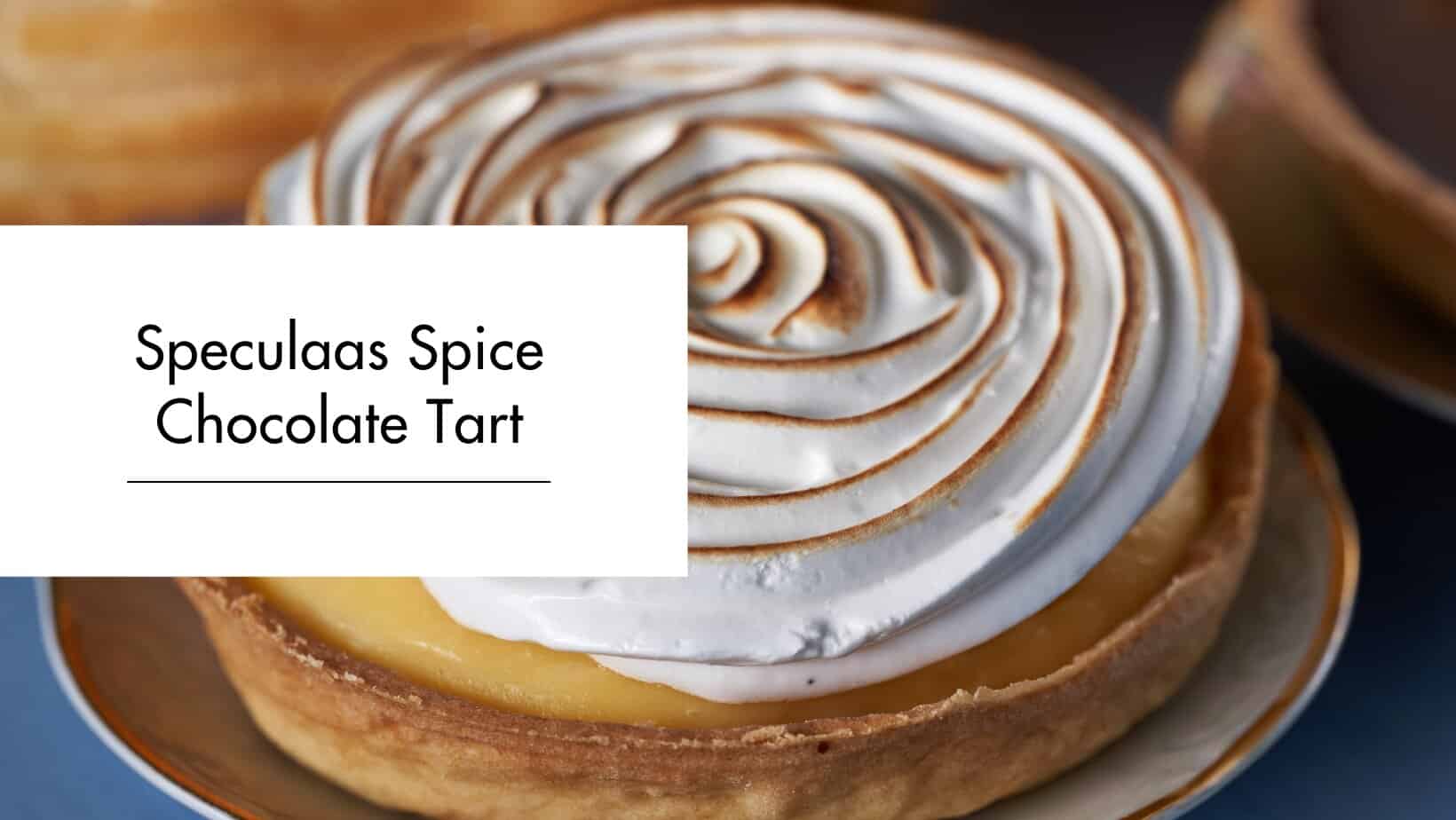 Speculaas Spice Chocolate Tart