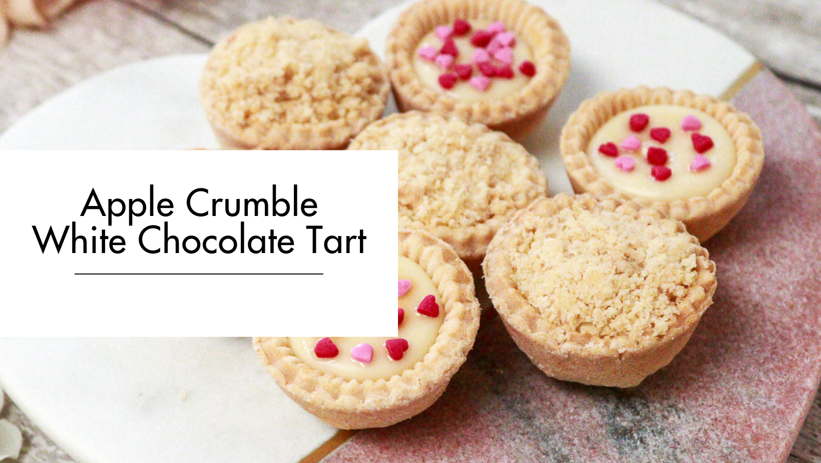 Apple Crumble White Chocolate Tart