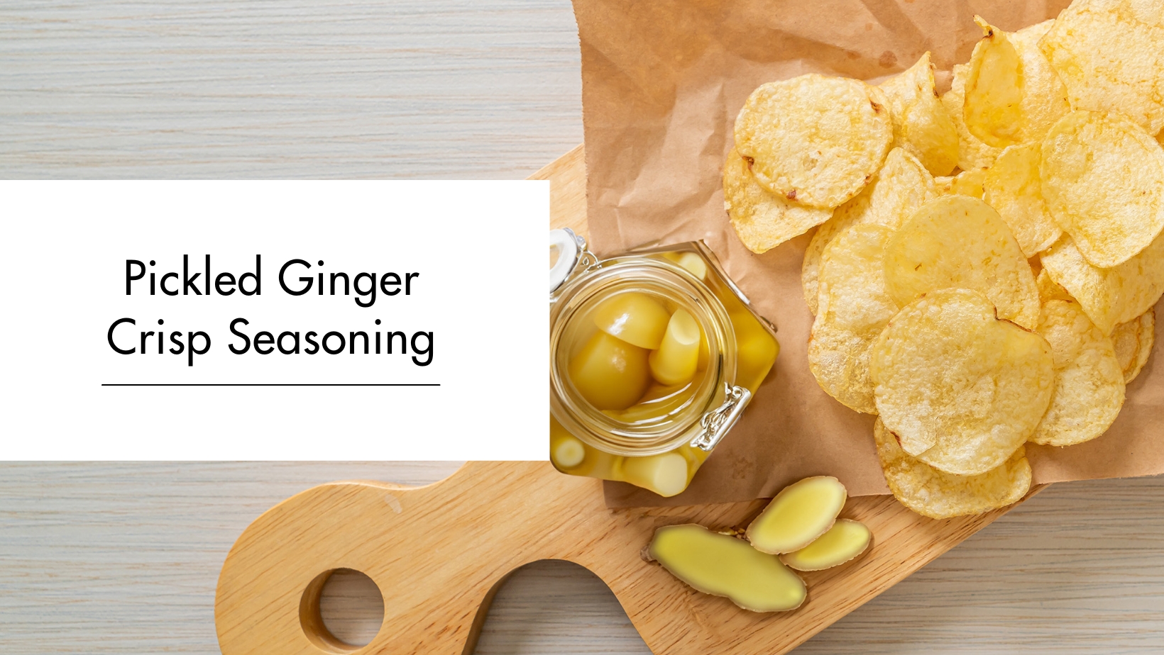 Pickled Ginger Crisp Seasoning Red Thai Curry Flavoured Crisps