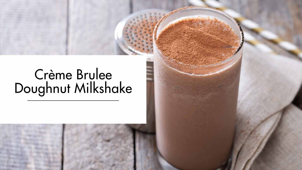 Crème Brulee Doughnut Milkshake