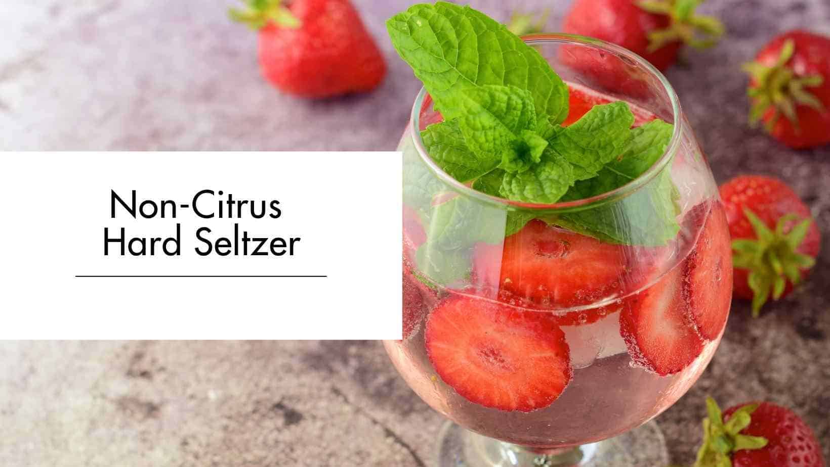strawberry hard seltzer