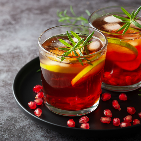 Sparkling Green Tea Lemon & Pomegranate Drink