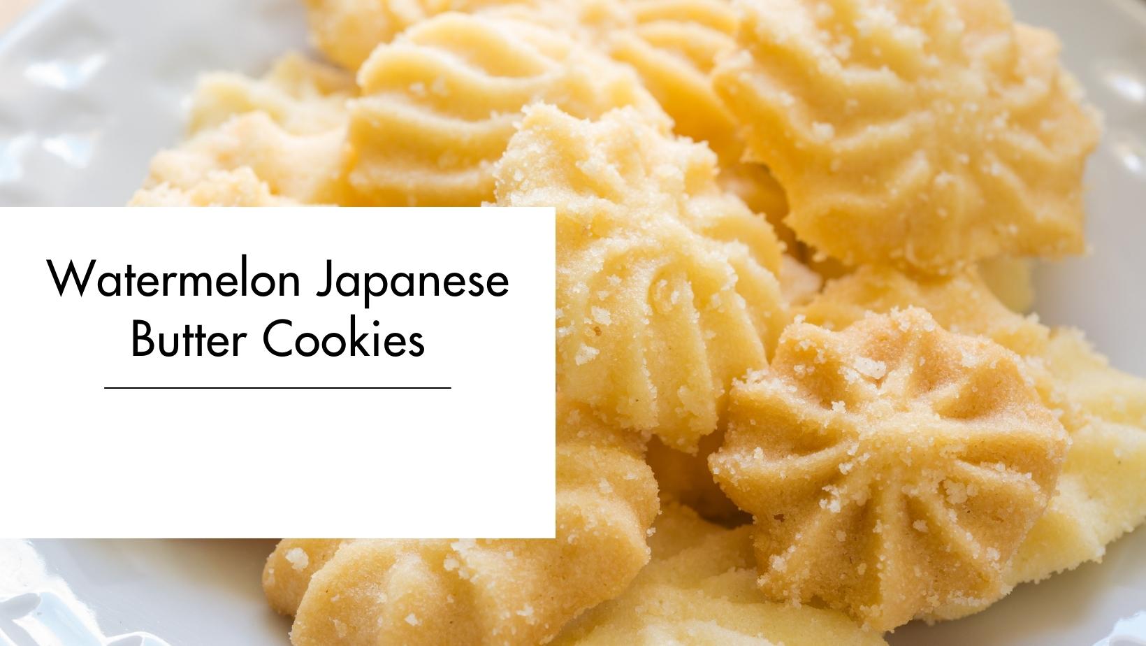 Watermelon Japanese Cookies